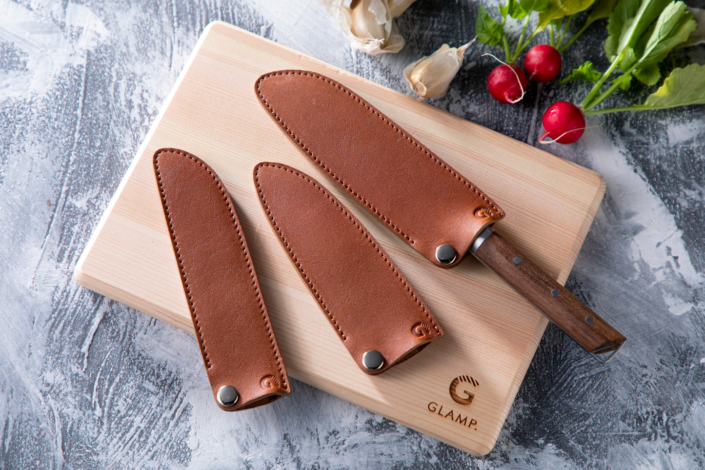 Cowhide knife cover for petty knife GL-GPTK-11 | GLAMP.