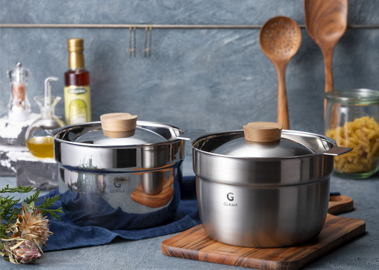 マルチポット 3合炊き 16cm サテン仕上げ GL-MP3S|GLAMP. グランプ