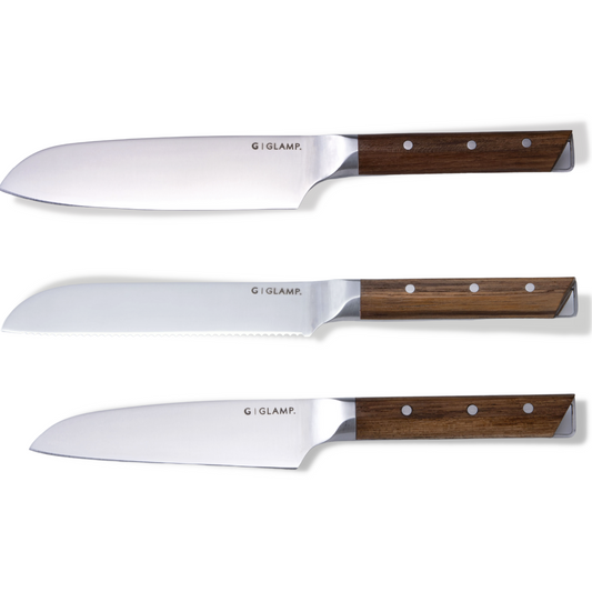 3本セット コンパクトナイフ(三徳ナイフ+ペティナイフ+パン切りナイフ)|GLAMP. グランプ