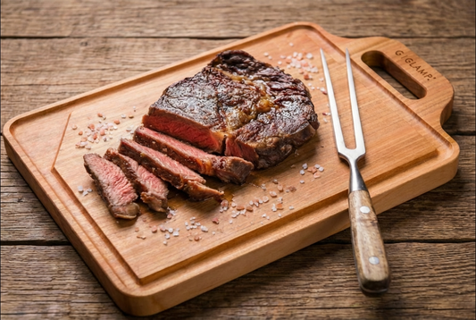 GLAMP.カッティングボードMeat&Fish Mサクラ