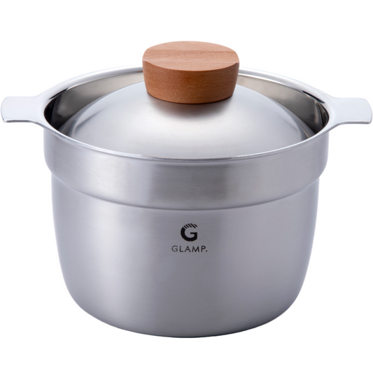 マルチポット 3合炊き 16cm サテン仕上げ GL-MP3S|GLAMP. グランプ