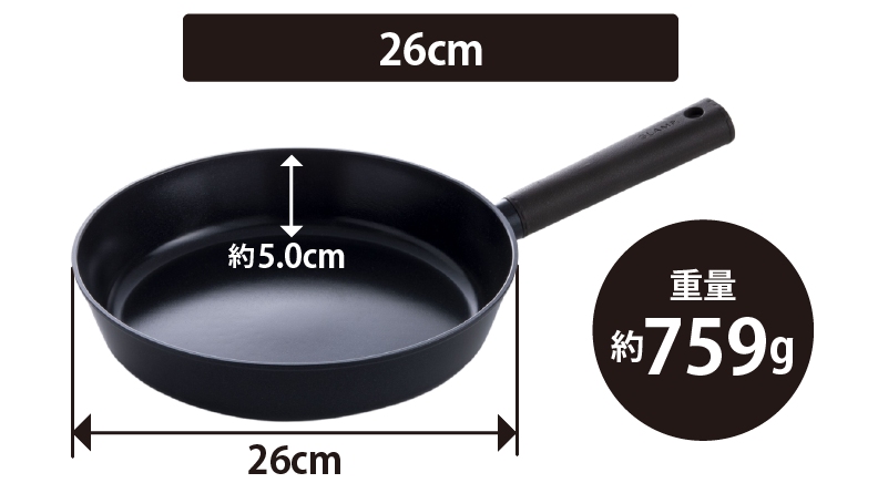 セラミックフライパン 3点セット 20cm 26cm 兼用フタ(22/24/26cm対応) IH&ガス火 対応 GLAMP. グランプ