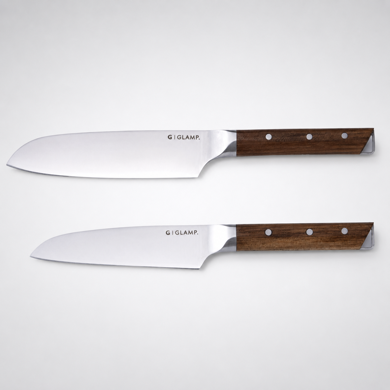 Set of 2 compact knives (Santoku knife + Petty knife) | GLAMP.