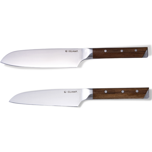 Set of 2 compact knives (Santoku knife + Petty knife) | GLAMP.