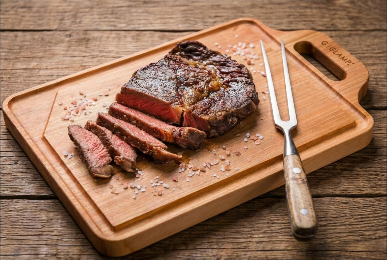 GLAMP.カッティングボードMeat&Fish Mサクラ