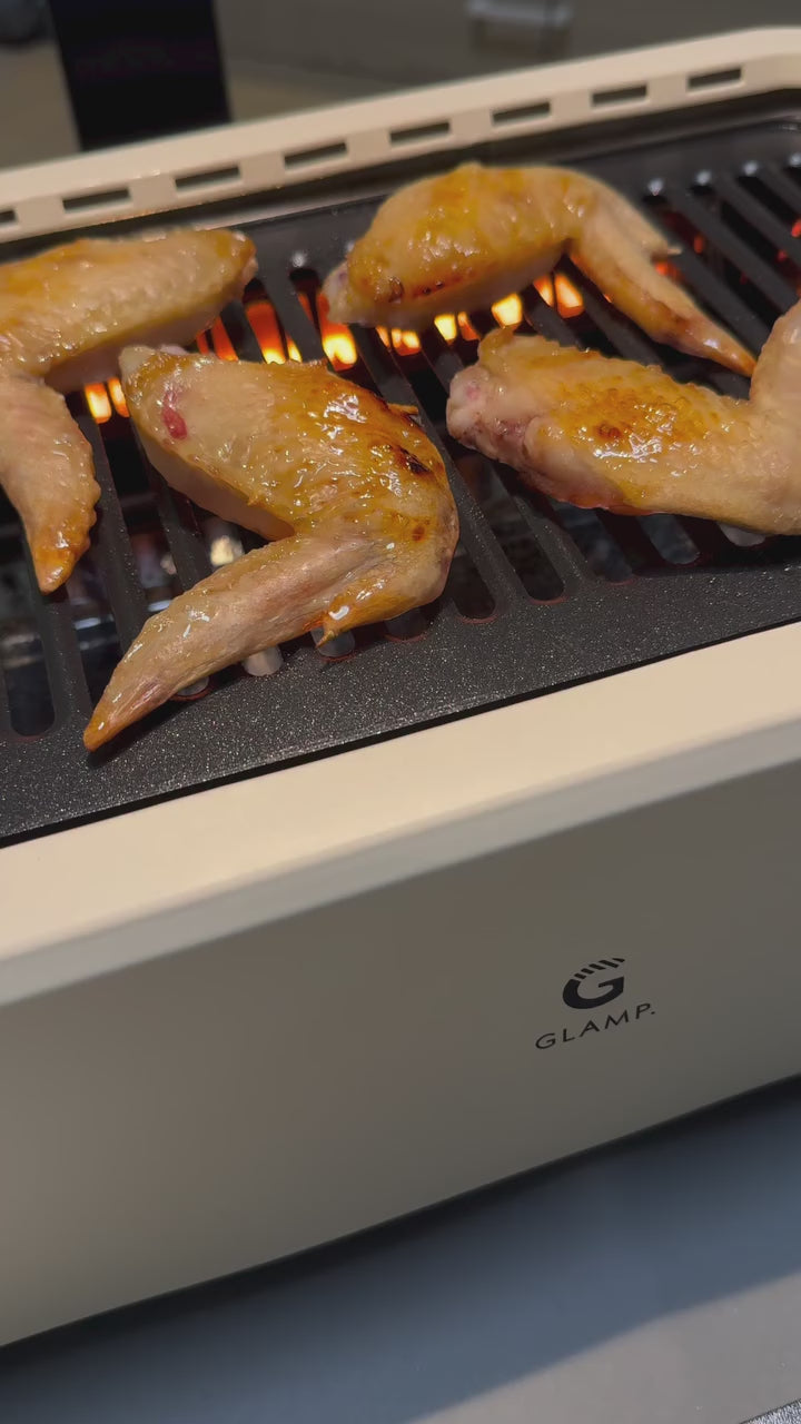 超少煙グリル ブラック ホワイト GLAMP グランプ 煙が少ない